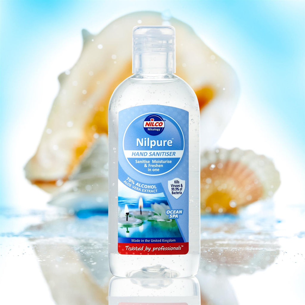 Nilco Nilpure Moisturising Fragranced Hand Sanitiser Ocean Spa - 100ml